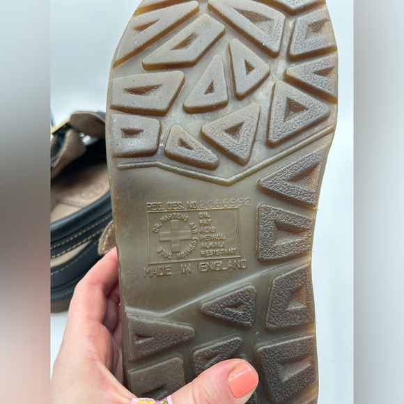 MIE RARE Dr Martens Sandals Mens Sz 11 Vintage Fisherman Black Chunky Y2K Grunge - Picture 3 of 14